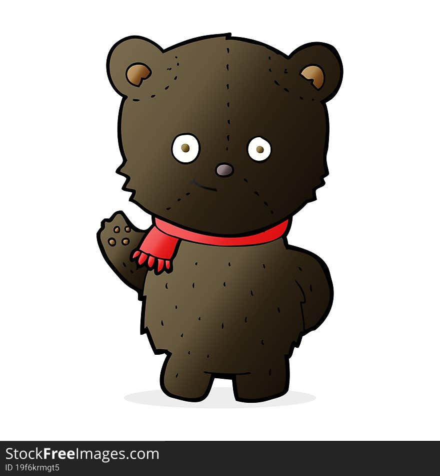 Cute Cartoon Black Bear