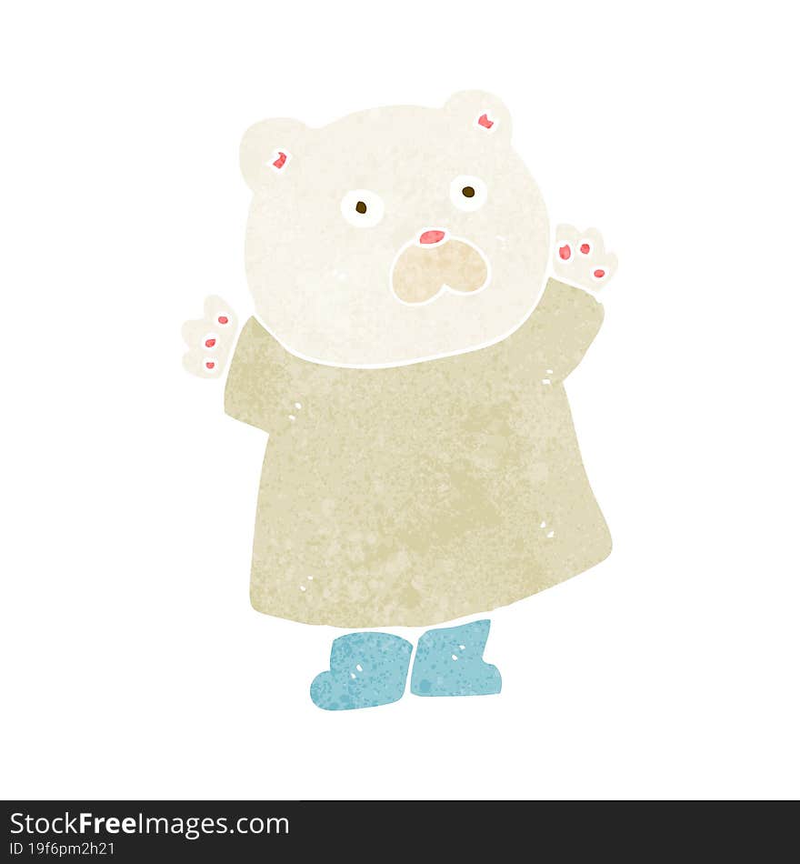 funny cartoon polar bear