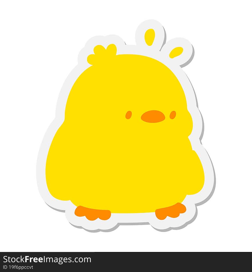 cute baby bird sticker