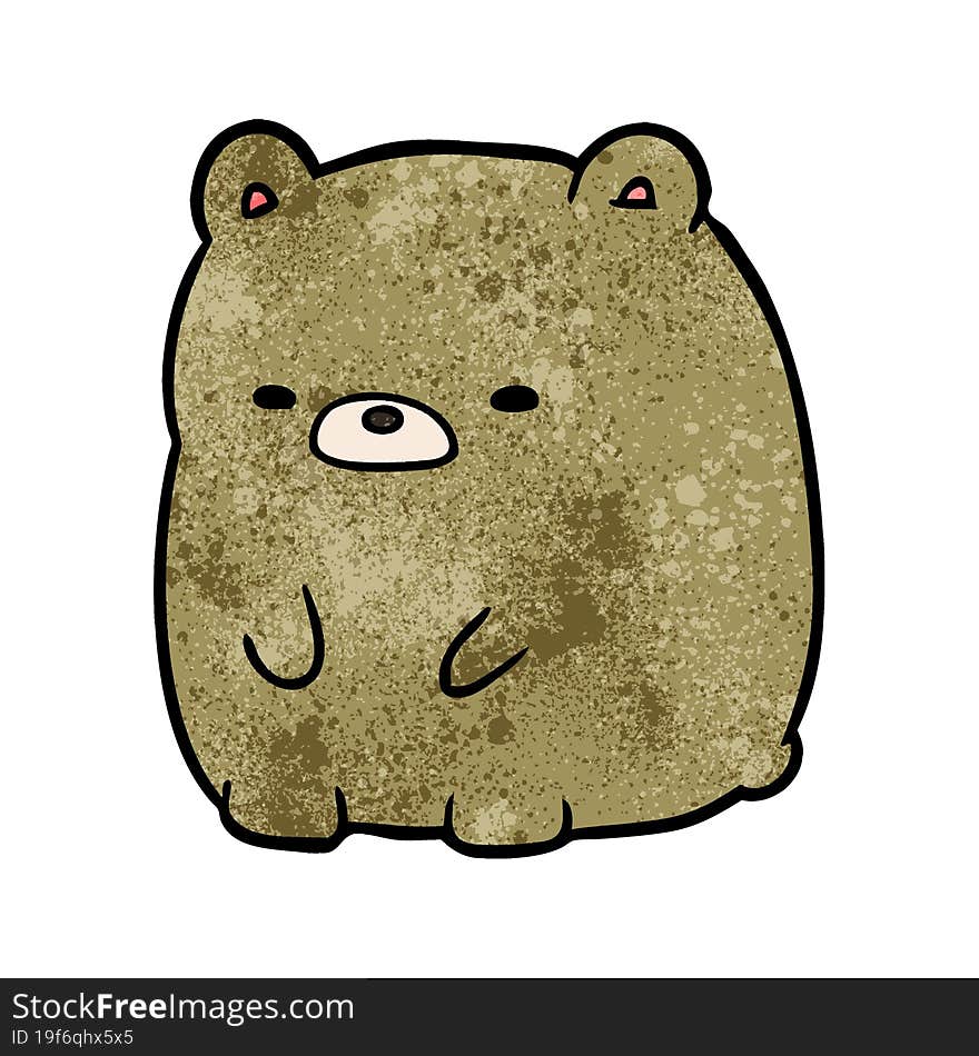 cute cartoon sad bear. cute cartoon sad bear