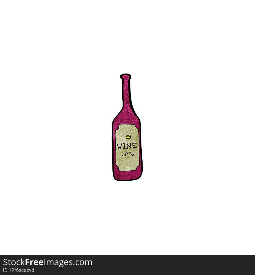 red wine cartoon