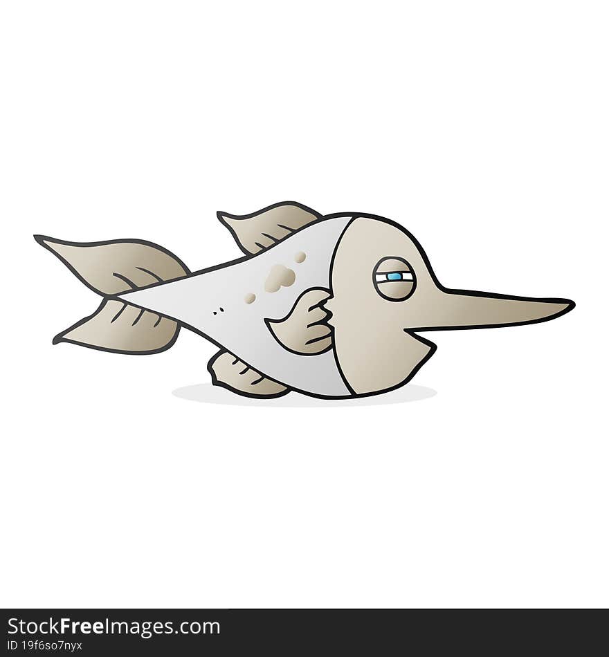 cartoon swordfish