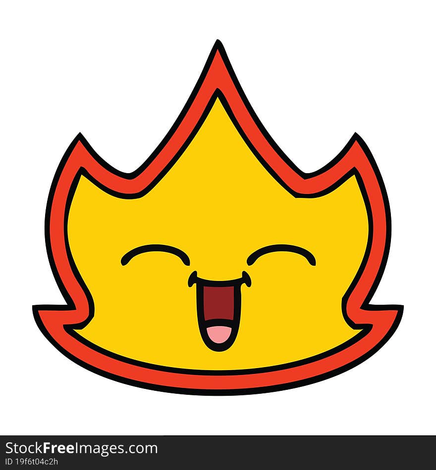 cute cartoon fire