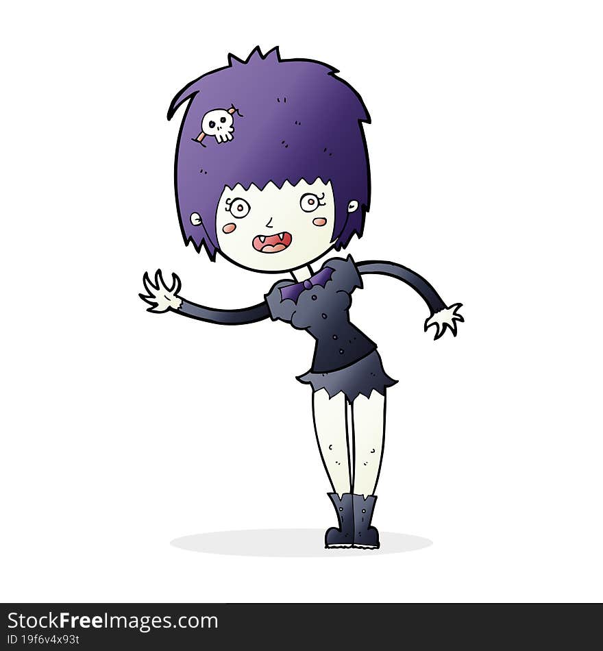 cartoon vampire girl