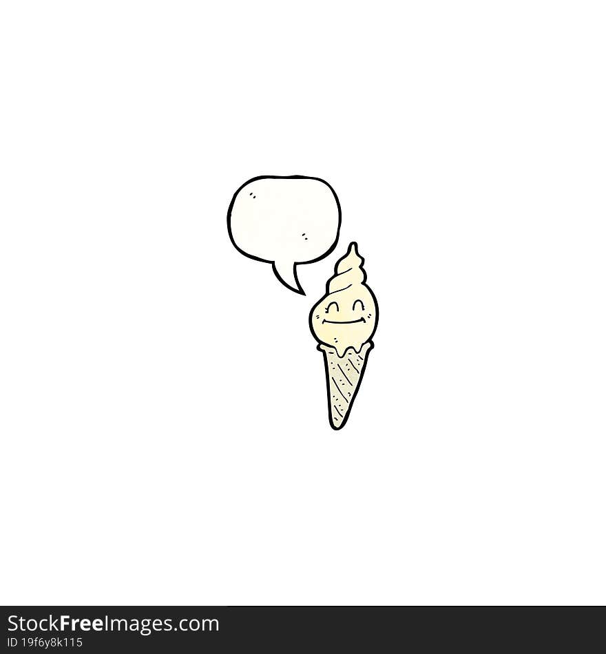 ice cream cartoon character