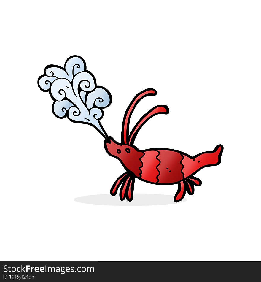 cartoon shrimp