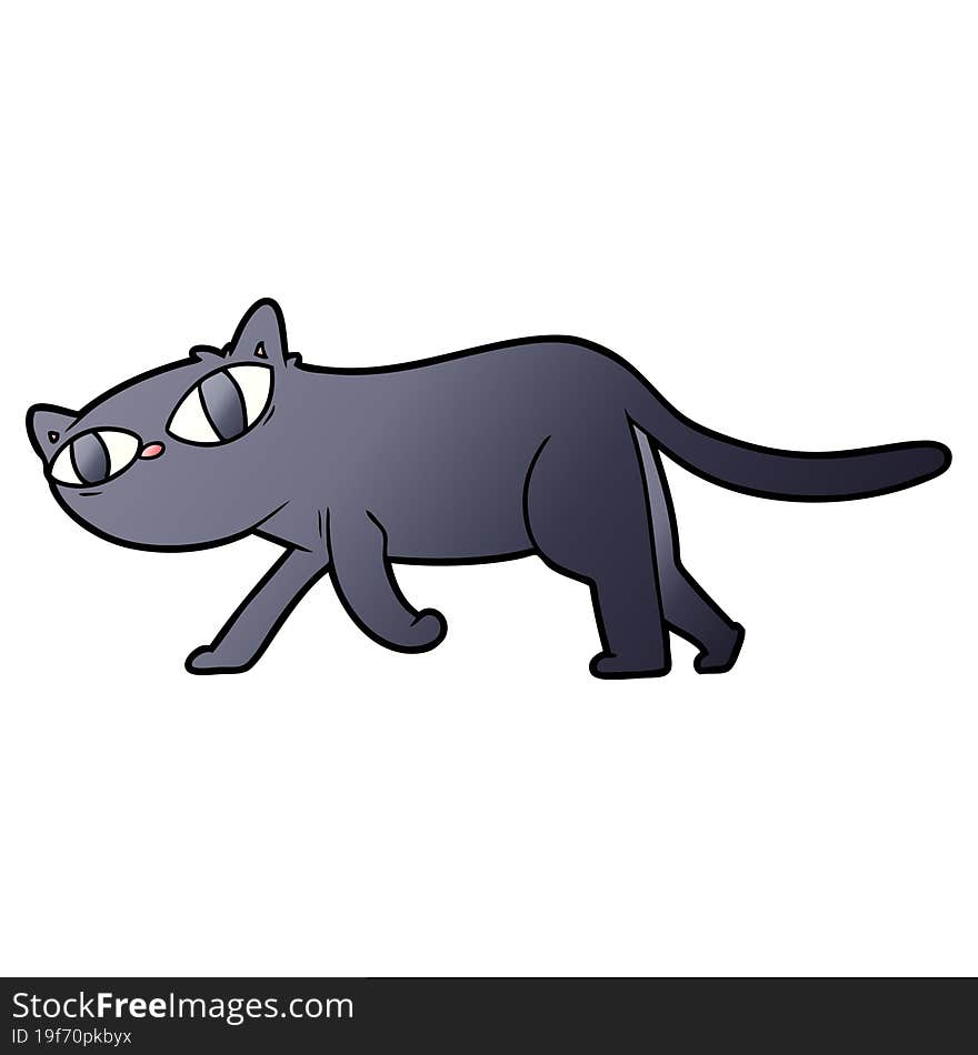 black cat cartoon. black cat cartoon