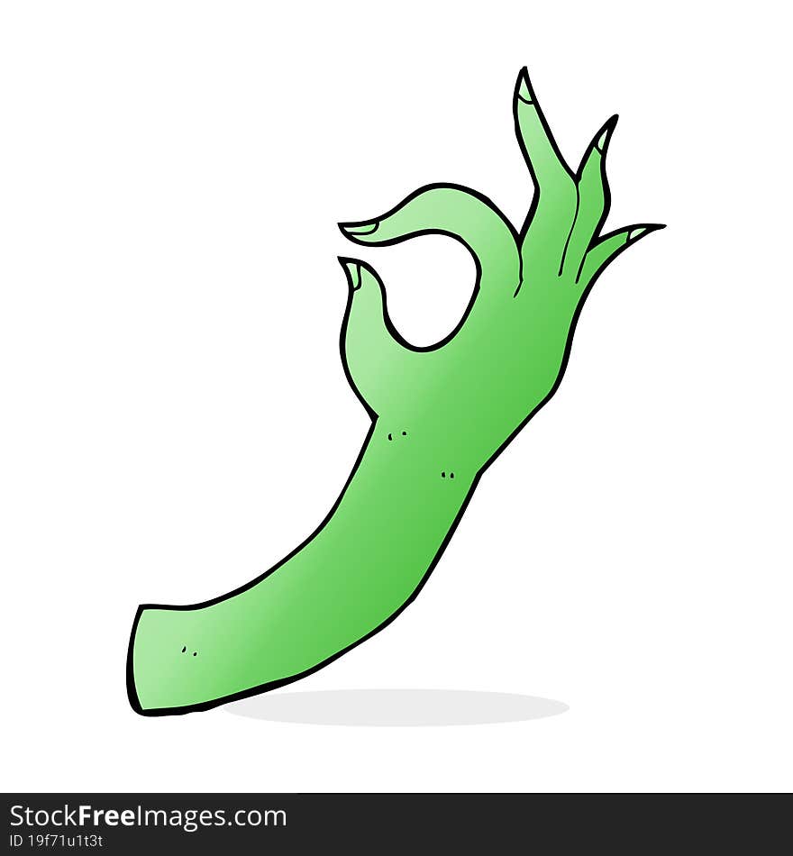 Cartoon Hand Symbol