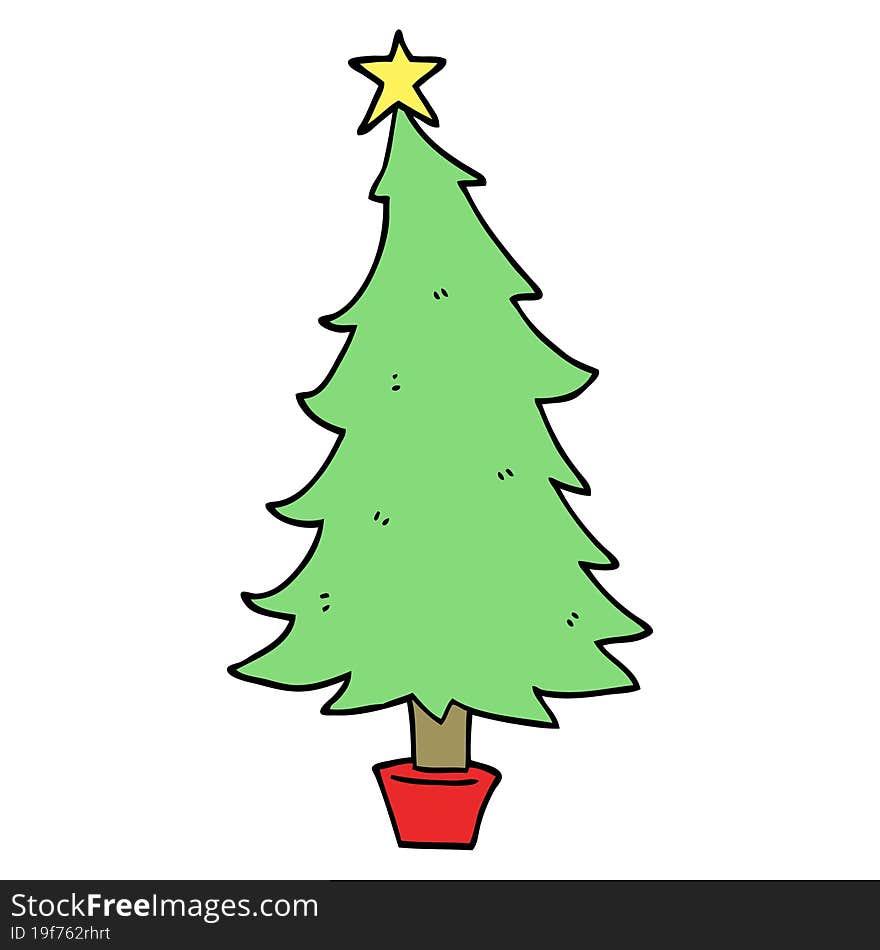 Cartoon Christmas Tree