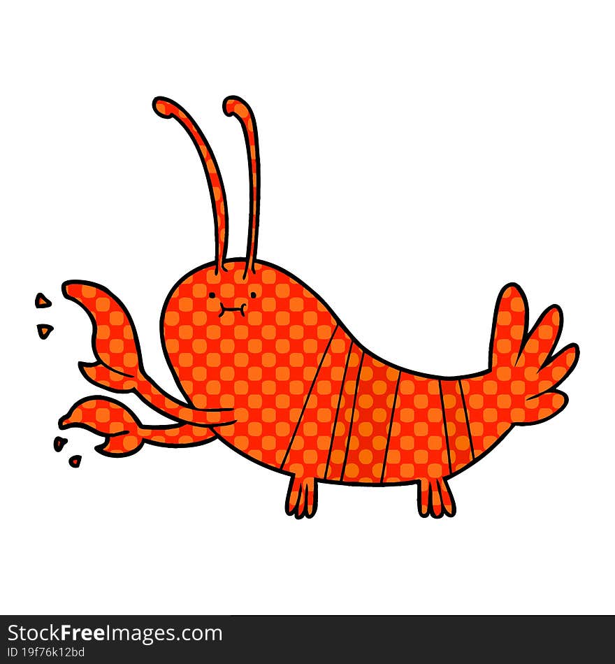 cartoon lobster. cartoon lobster