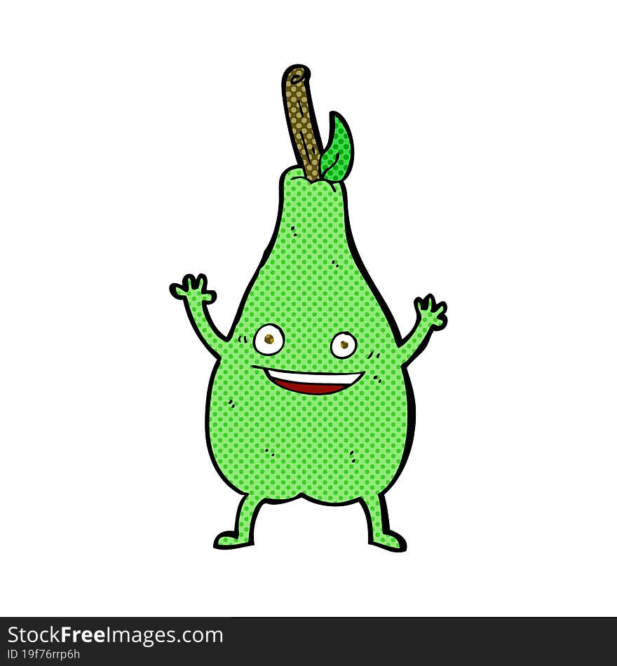 Cartoon Happy Pear