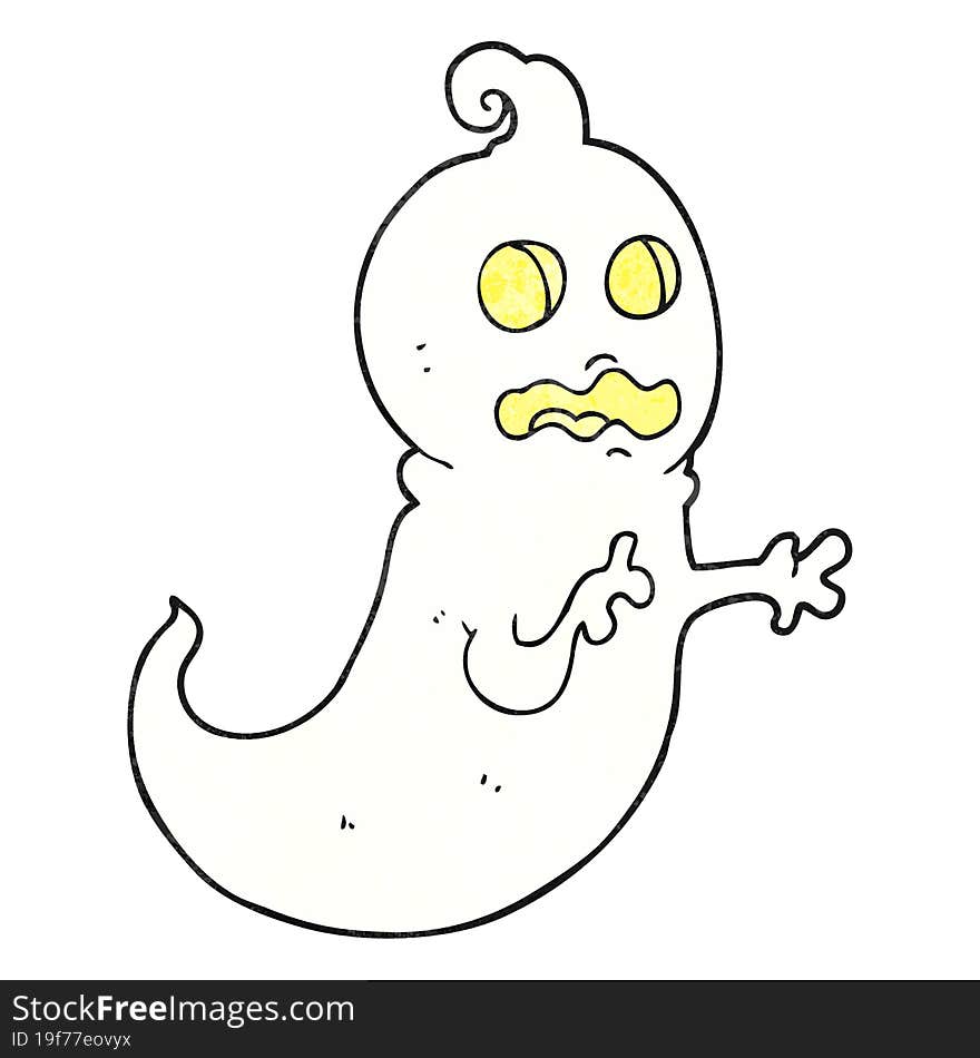 Textured Cartoon Ghost