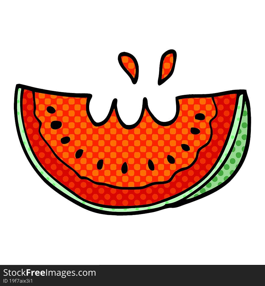 cartoon doodle watermelon