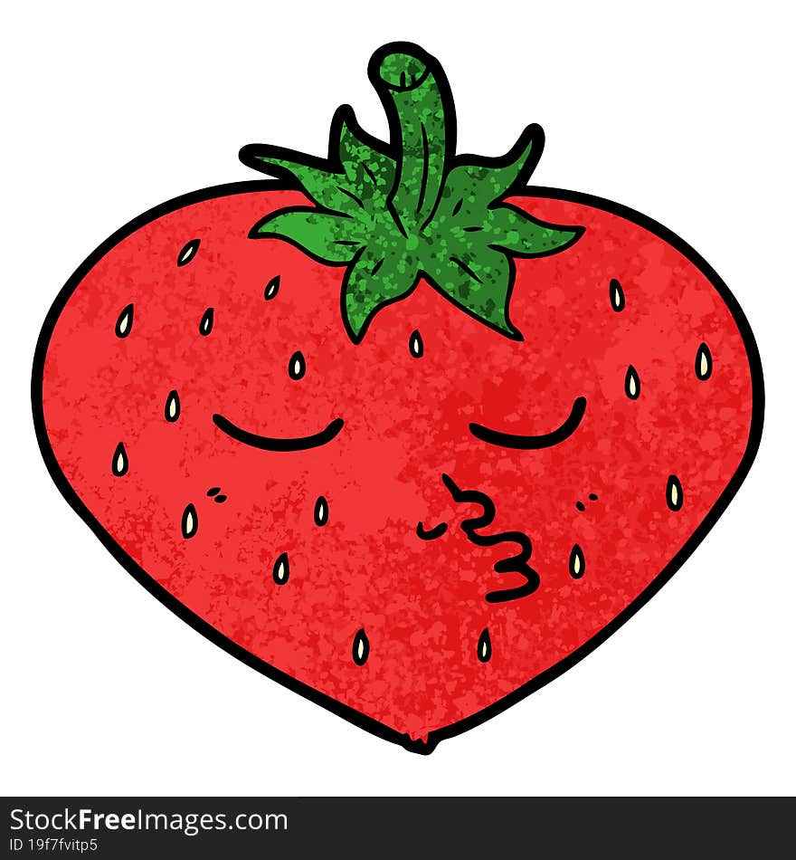 cartoon strawberry. cartoon strawberry