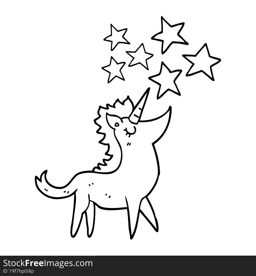 cartoon unicorn