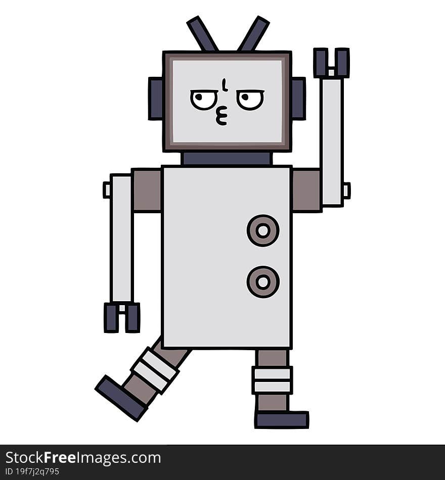 cute cartoon robot