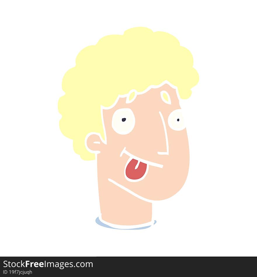 cartoon doodle male face