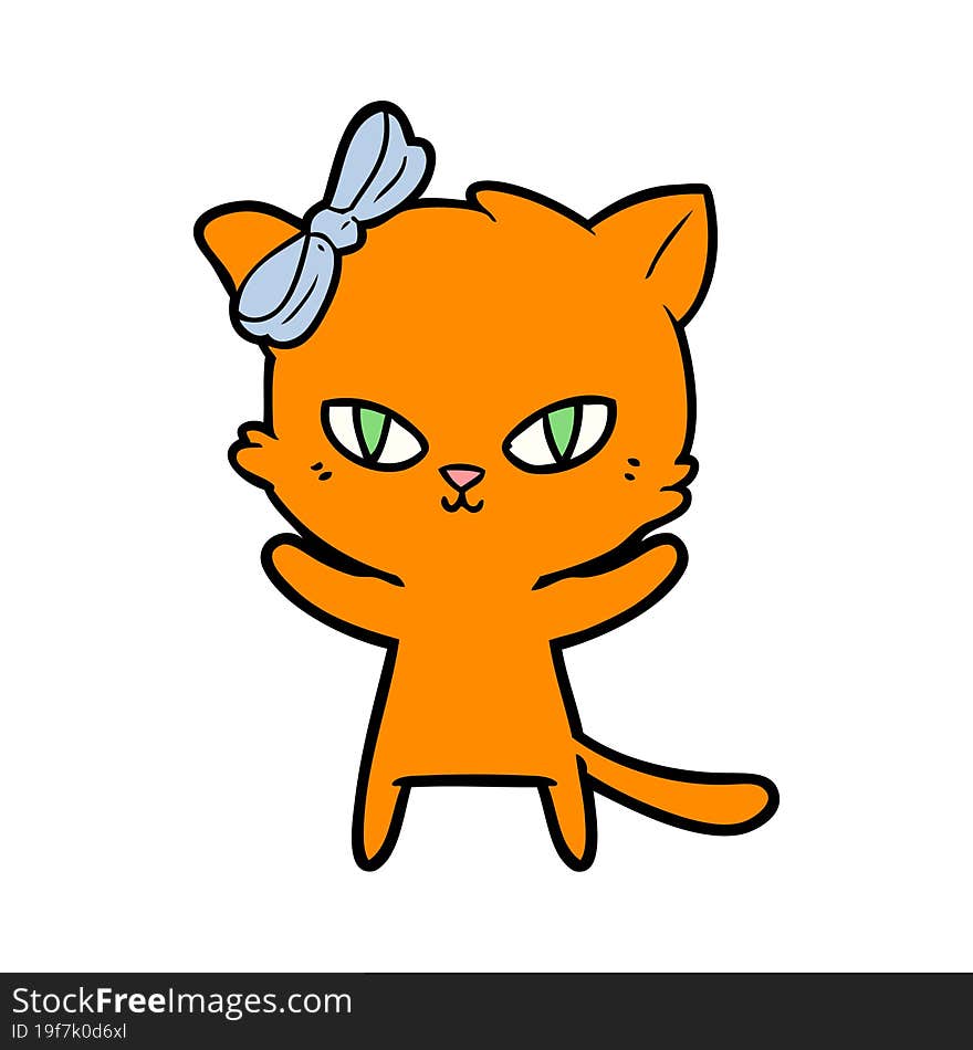 cute cartoon cat. cute cartoon cat