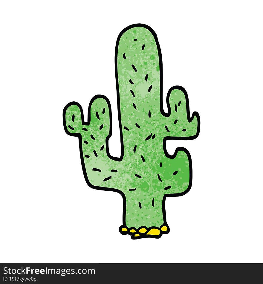 cartoon doodle cactus