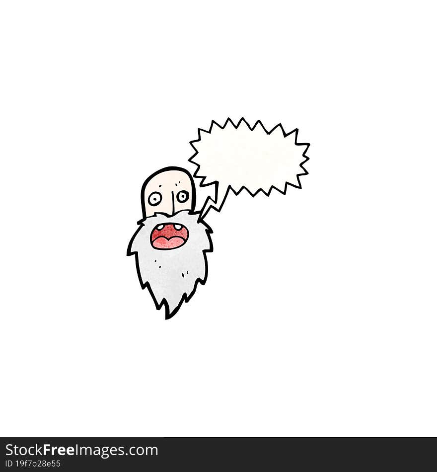 cartoon old man shouting