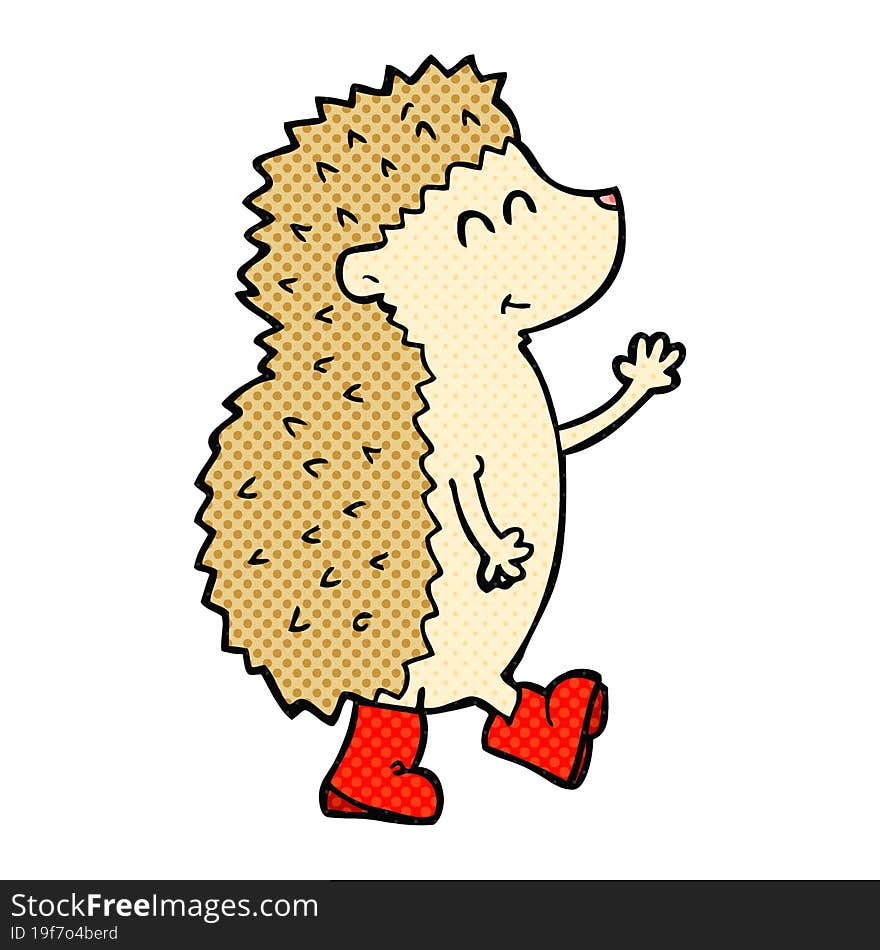 cute cartoon hedgehog