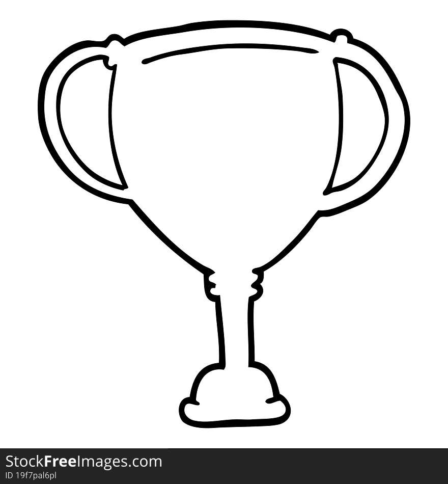 cartoon sports trophy