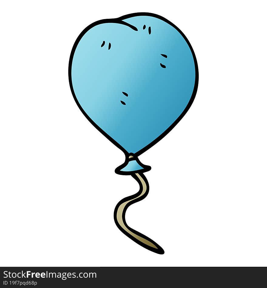 cartoon doodle balloon