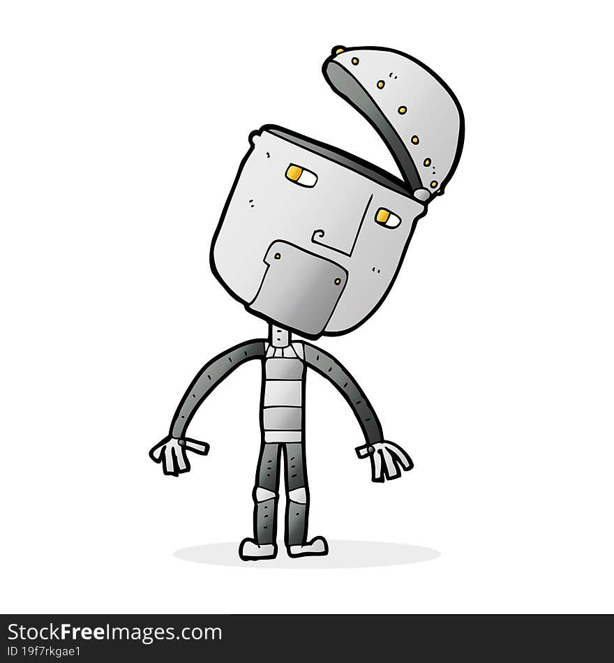 cartoon robot