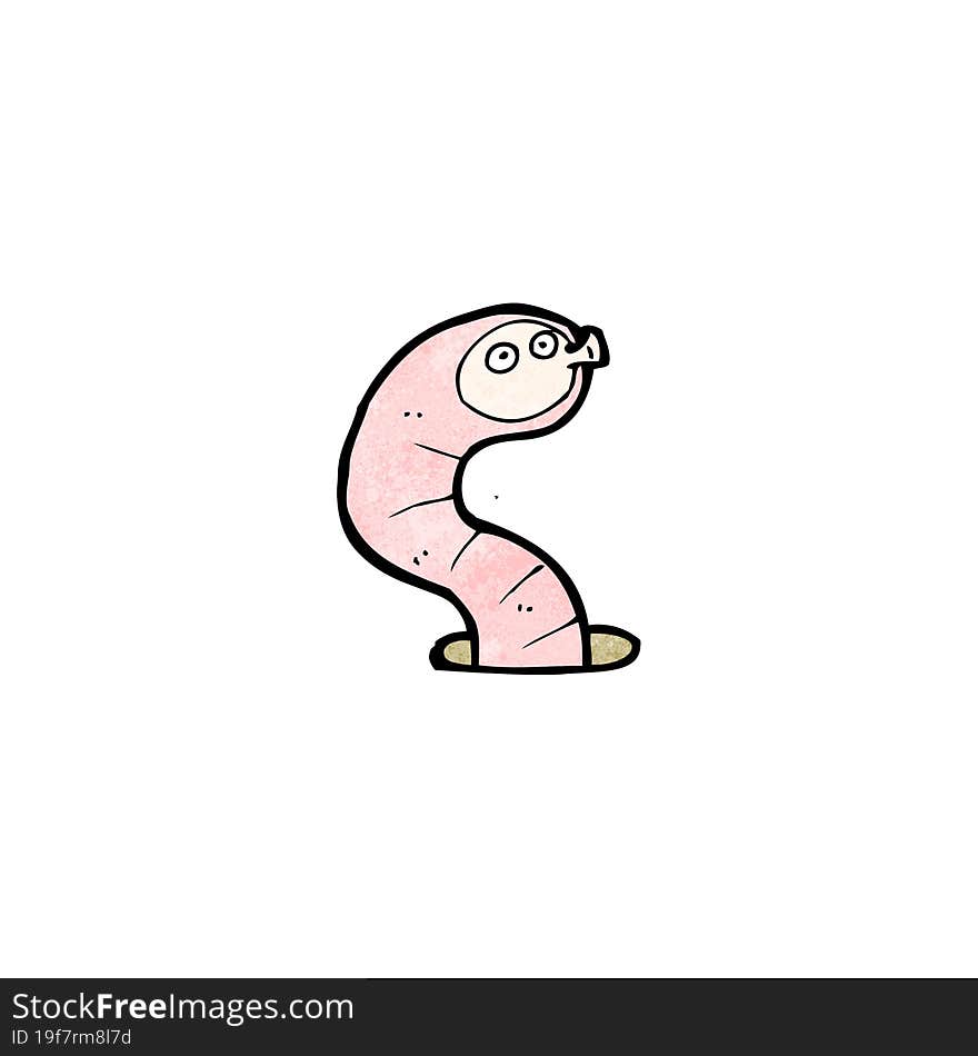 funny cartoon worm