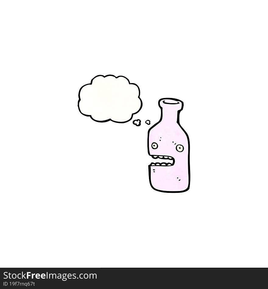 bottle cartoon character