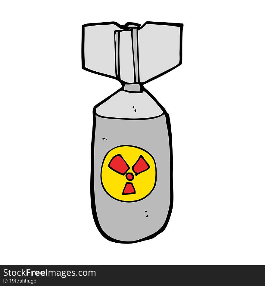 Cartoon Nuclear Bomb