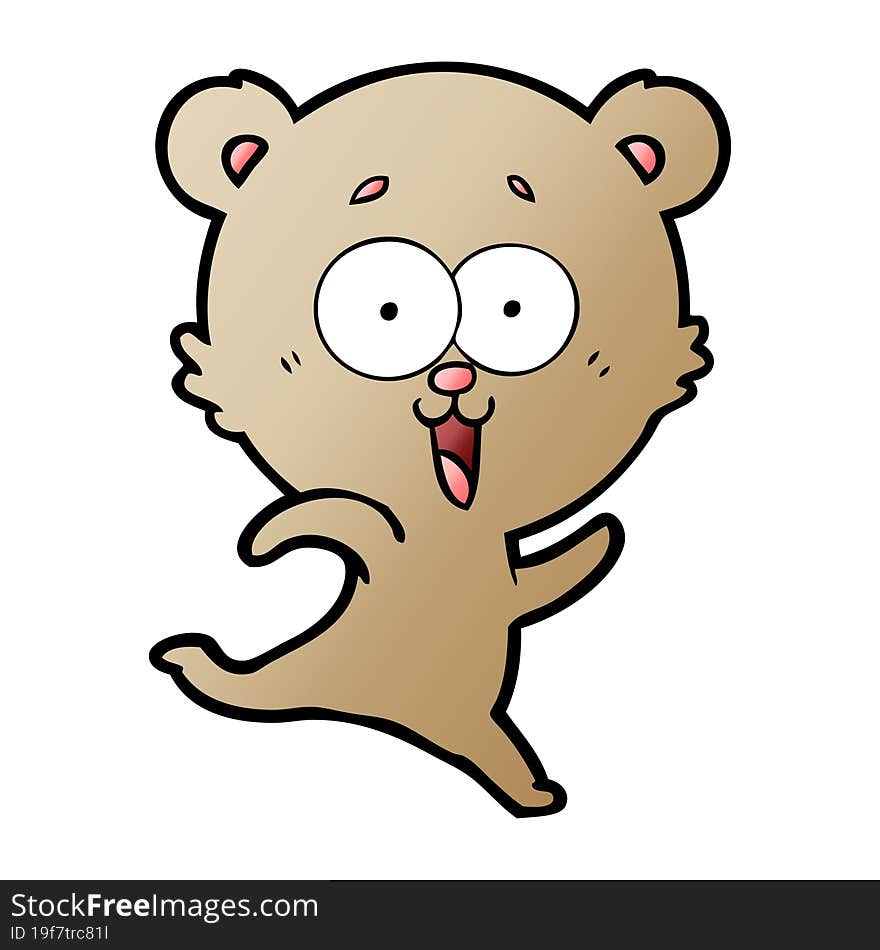 laughing teddy  bear cartoon. laughing teddy  bear cartoon