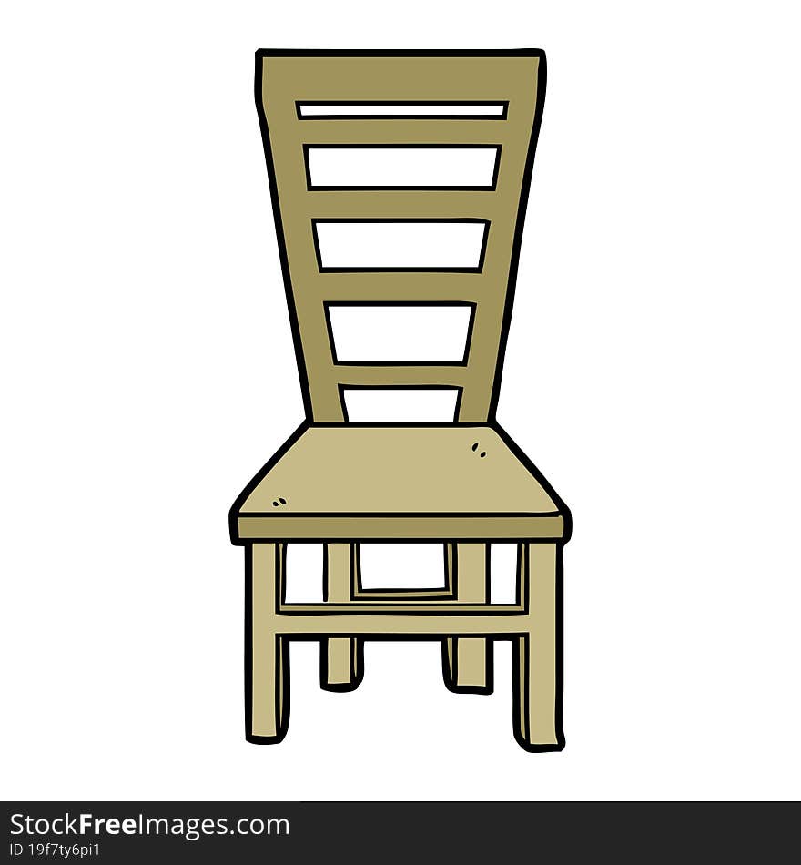 old wooden chair cartoon. old wooden chair cartoon