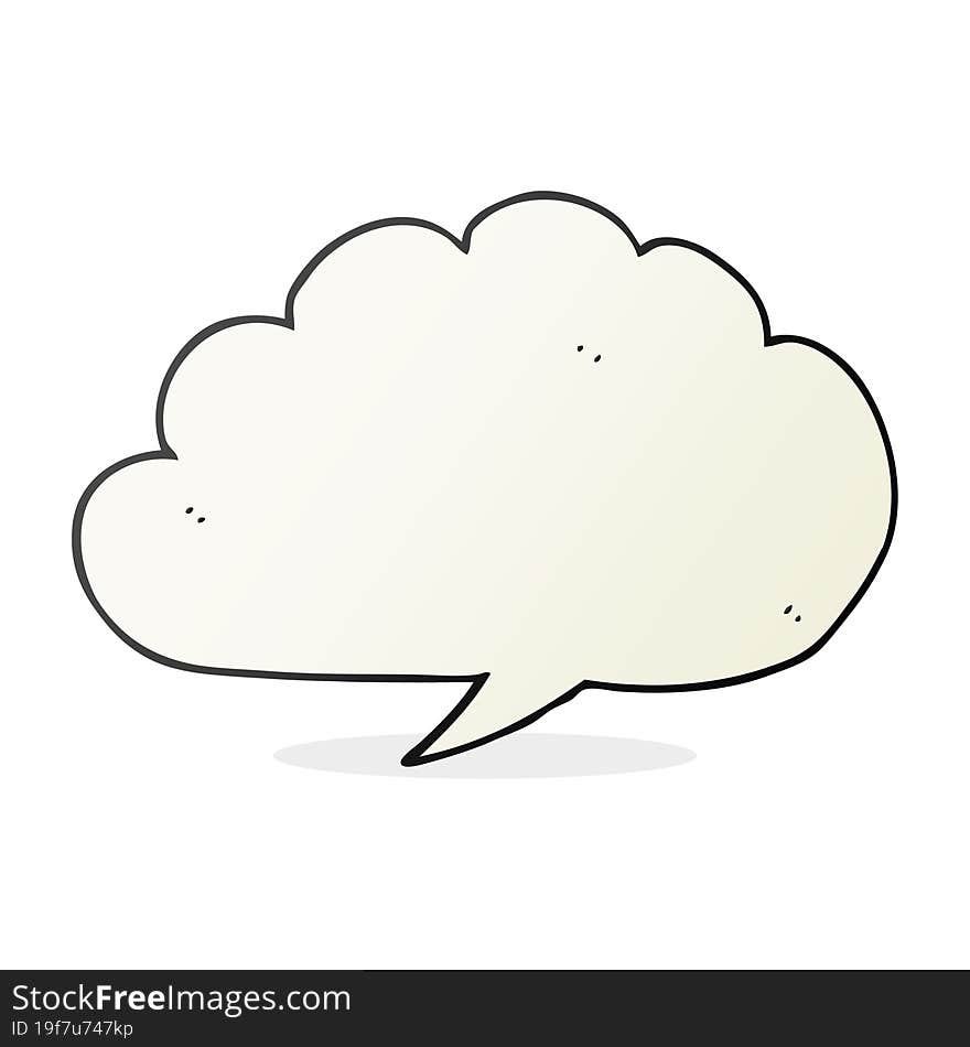 Carton Cloud Speech Bubble