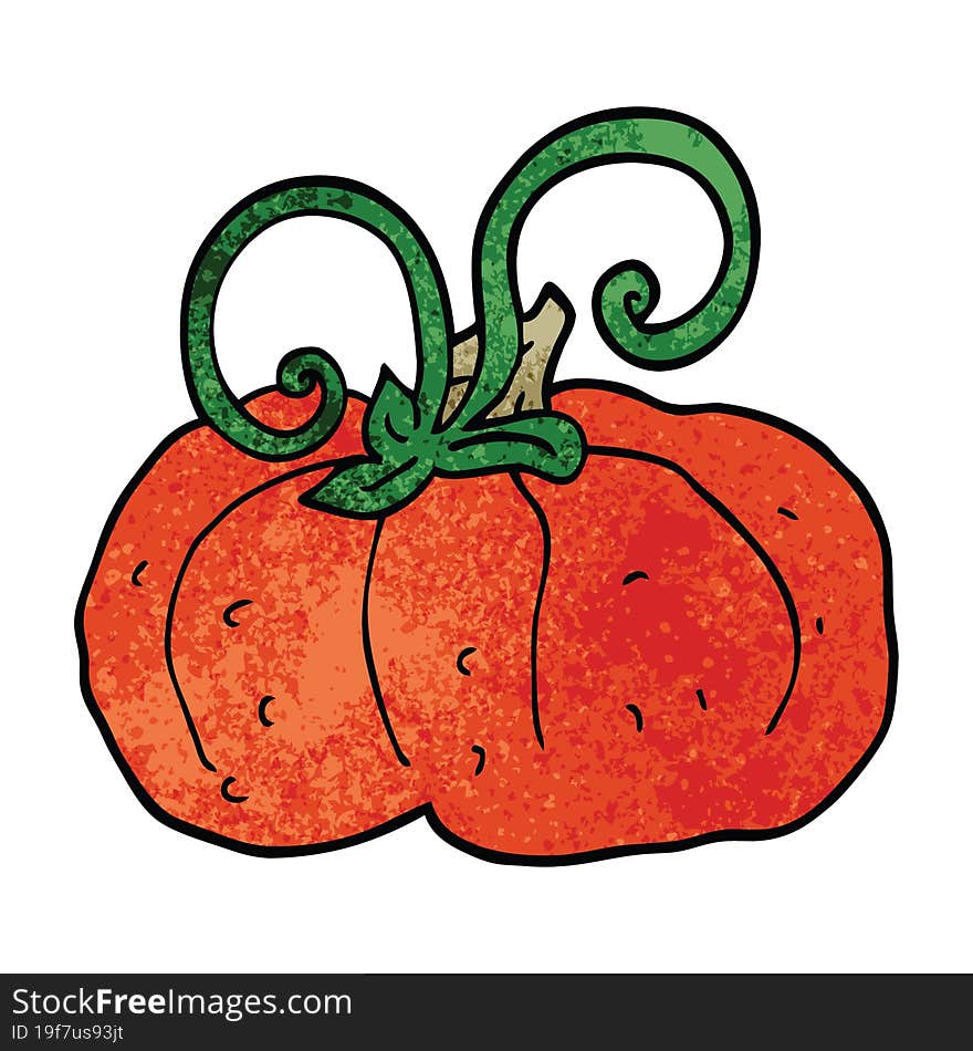 Cartoon Doodle Winter Squash