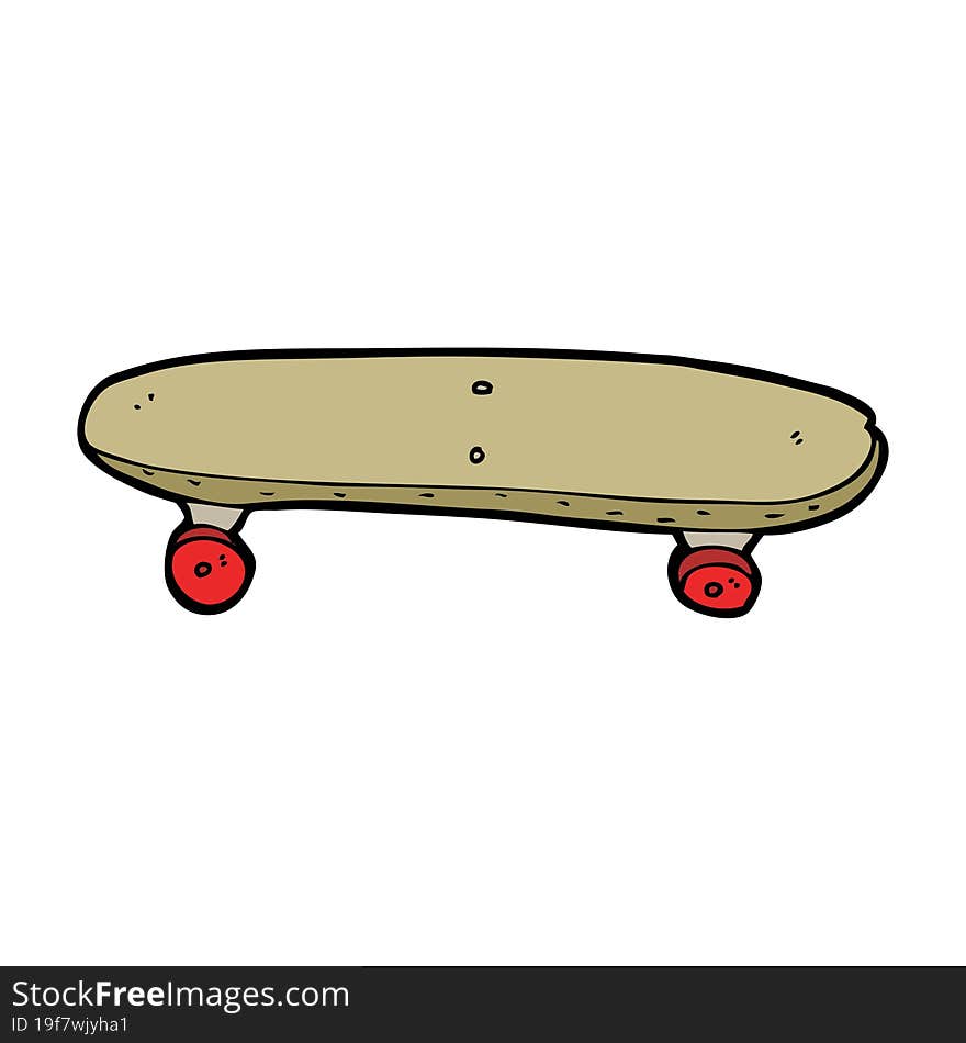 cartoon skateboard