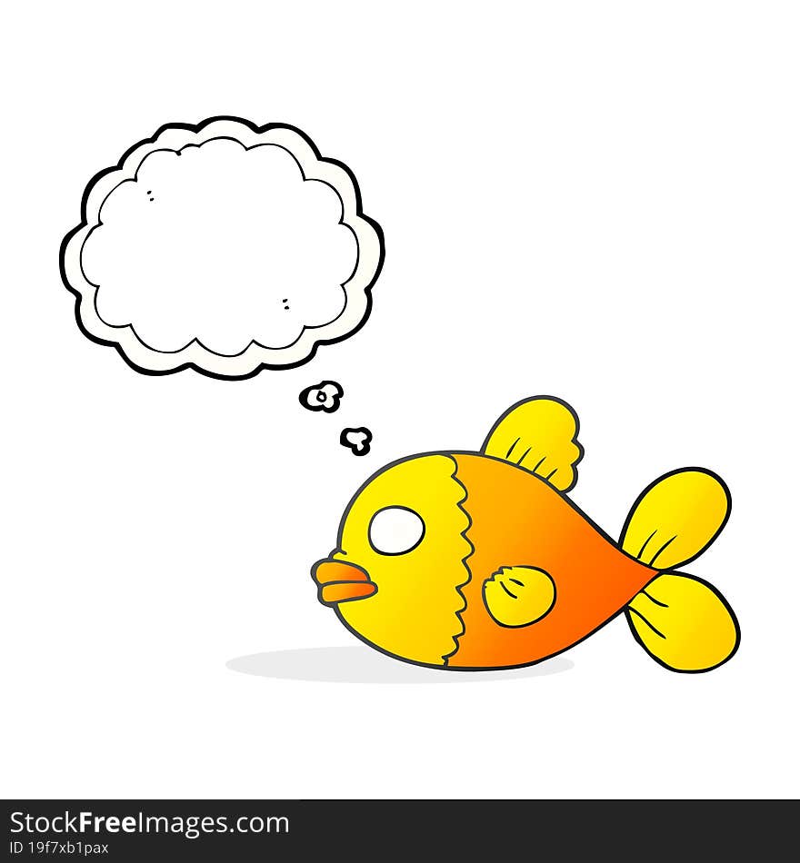 Thought Bubble Cartoon Fish