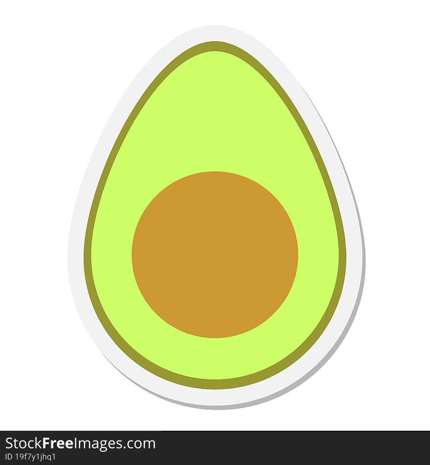 avocado sticker