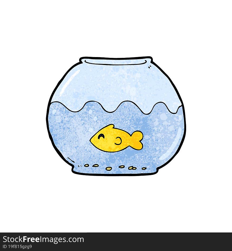 cartoon fish in bowl