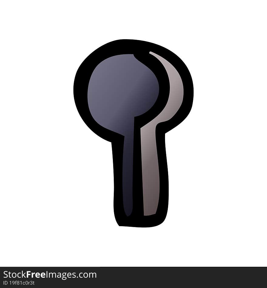 Cartoon Doodle Keyhole