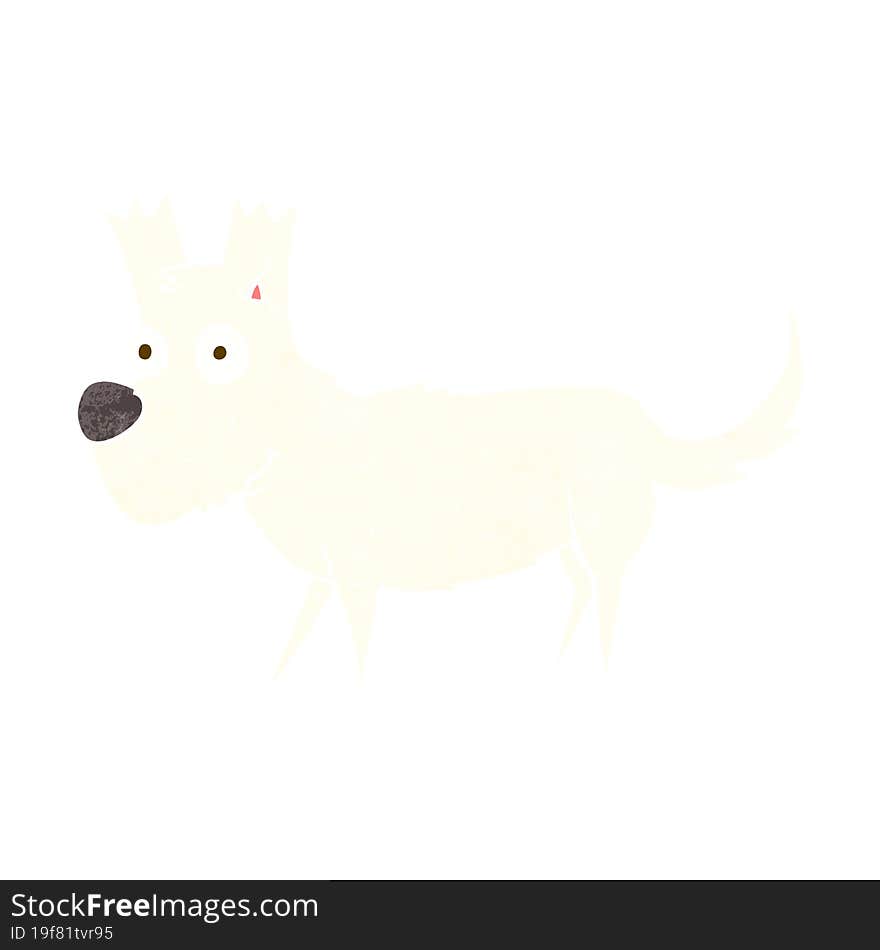 cartoon cute little dog