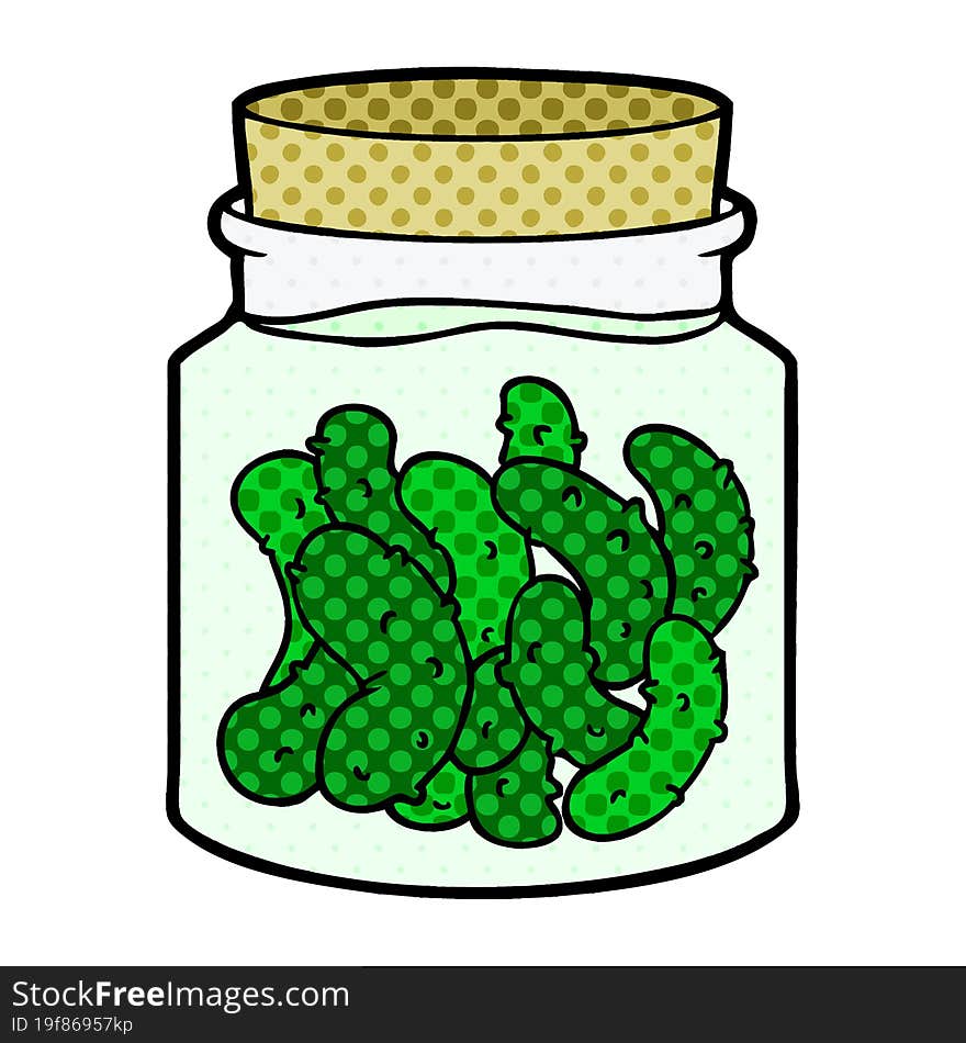 cartoon pickled gherkins. cartoon pickled gherkins