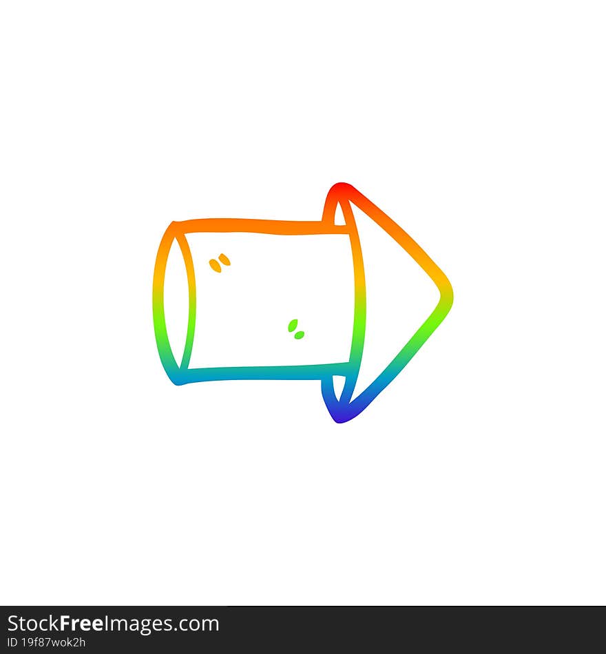 rainbow gradient line drawing cartoon firework