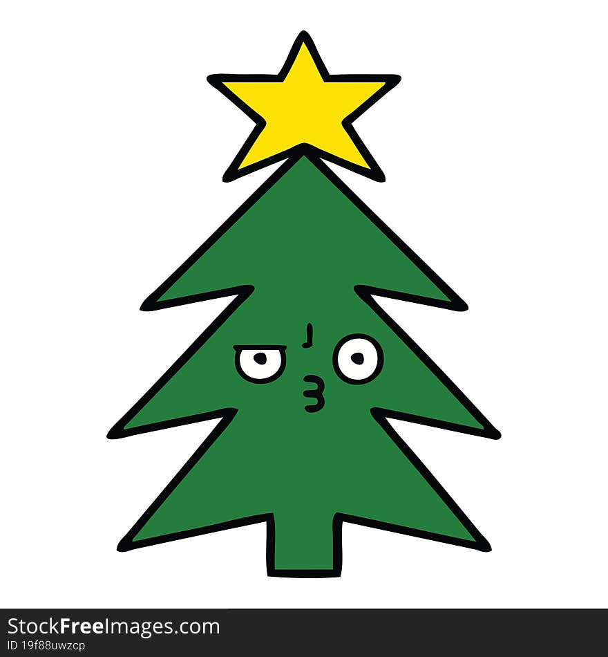 cute cartoon christmas tree