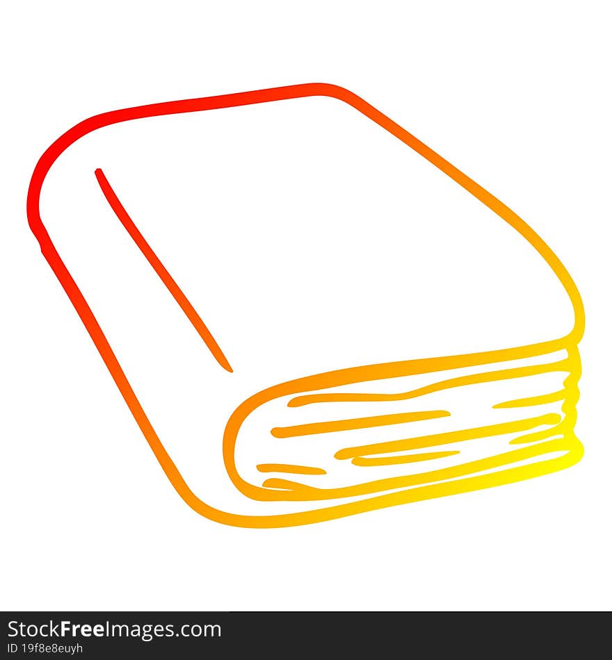 warm gradient line drawing cartoon brown diary