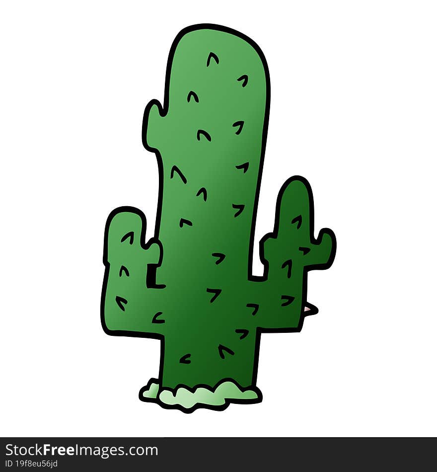 Cartoon Doodle Cactus