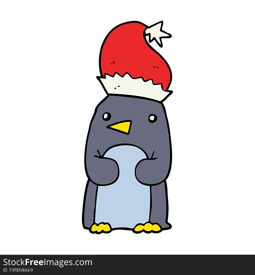 cute christmas penguin