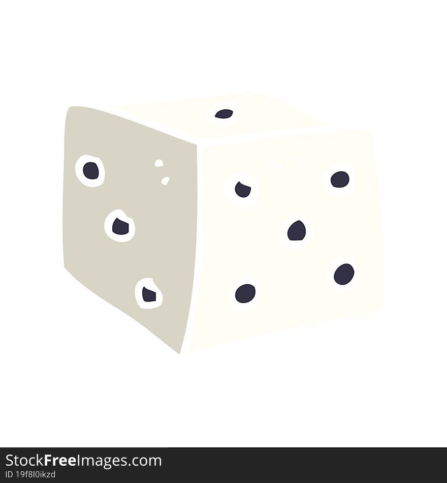 cartoon doodle classic dice