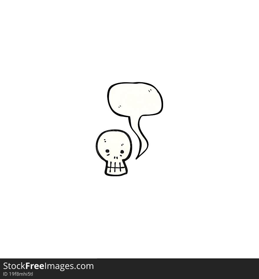 Talking Skull Cartoon