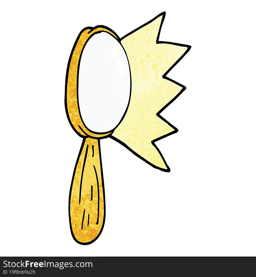 Cartoon Doodle Magnifying Glass